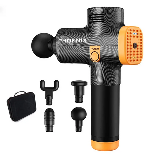 Pistola Massageadora Phoenix A2 Com Maleta Carbon Fibre